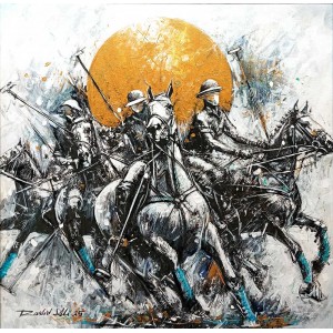 Rashid Ali, 24 x 24 Inch, Acrylic On Canvas, Calligraphy Painting, AC-RA-040